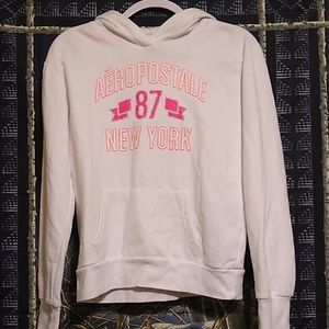 White and pink Aeropostale hoodie